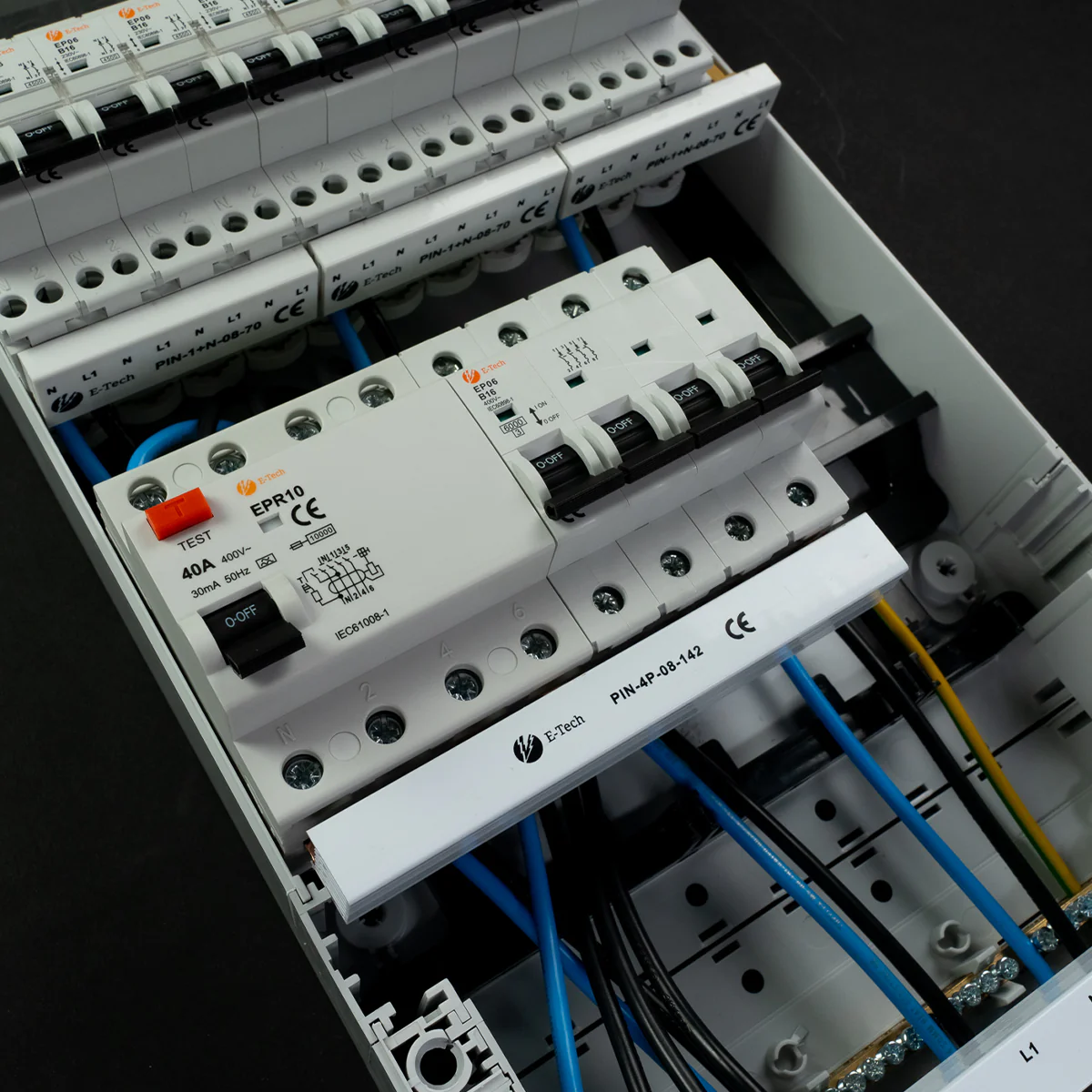 E-TECH 3 fase groepenkast 11 groepen 1 krachtgroep - Image 6