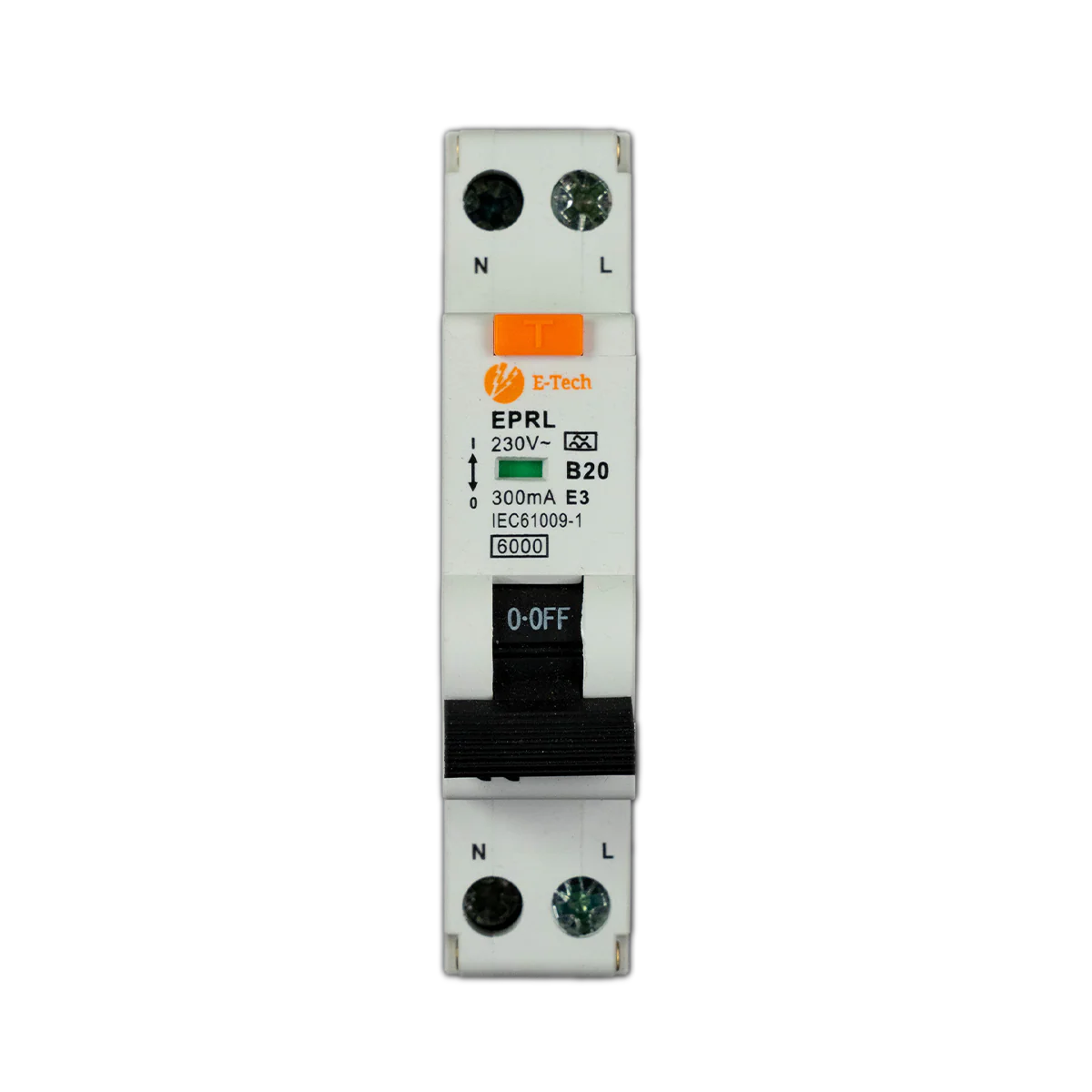 E-TECH Aardlekautomaat C32 30mA 1P+N